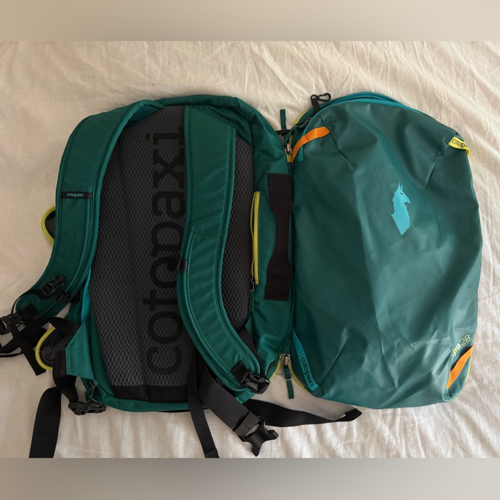 Cotopaxi Allpa 28L Backpack in Teal and Orange - Picture 4 of 13